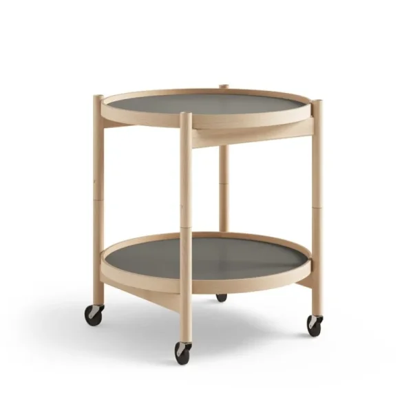 Audo Copenhagen Tische-Brdr. Krüger Bølling Tabletttisch, 50 cm, Buche geölt – Stone