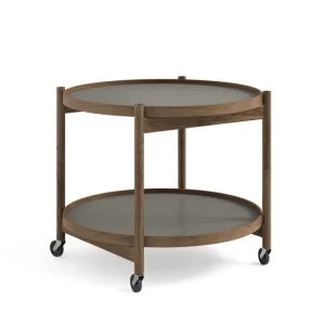 ferm LIVING Tische-Brdr. Krüger Bølling Tabletttisch, 60 cm, Eiche geräuchert – Stone