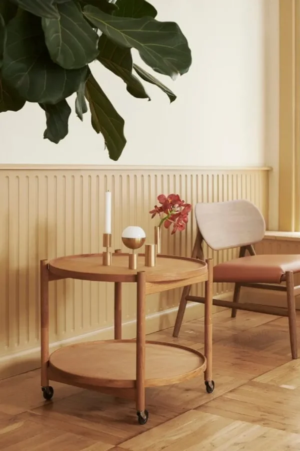 Brdr. Kru00fcger Tische-Brdr. Krüger Bølling Tabletttisch, 60 cm, Nussbaum geölt – Leaf