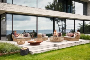Cane-line Terrassenmöbel^Basket Loungesessel, Natur – Taupe