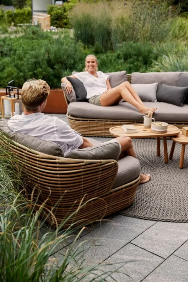 Cane-line Terrassenmöbel^Basket Loungesessel, Natur – Taupe