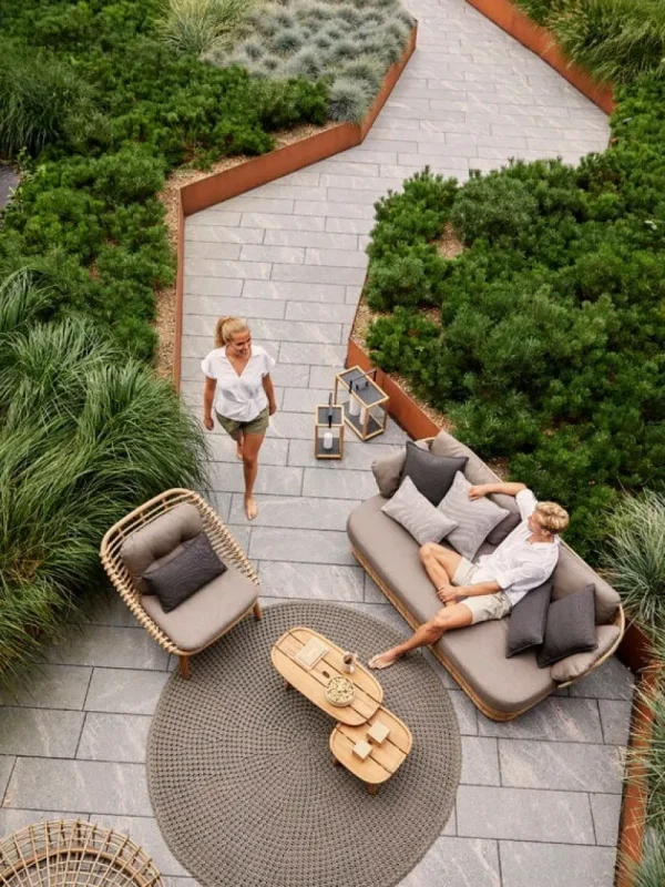Cane-line Terrassenmöbel^Basket Loungesessel, Natur – Taupe