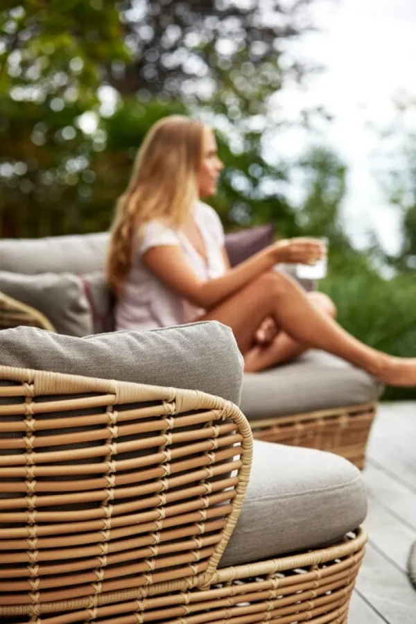 Cane-line Terrassenmöbel^Basket Loungesessel, Natur – Taupe