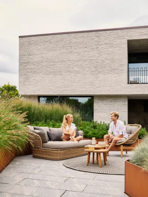 Cane-line Terrassenmöbel^Basket 2-Sitzer-Sofa, Natur – Taupe