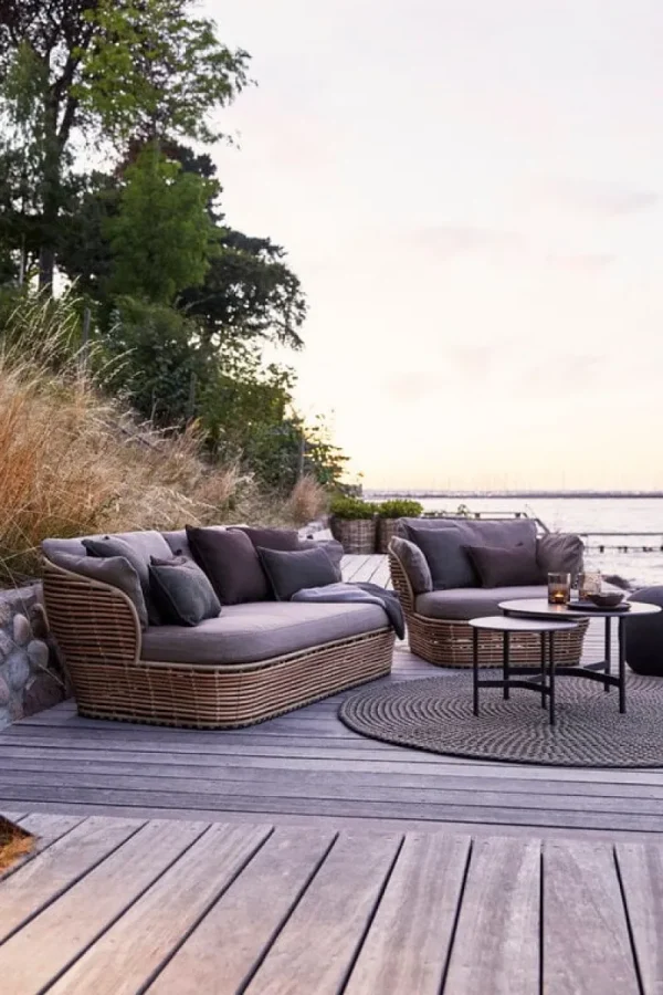 Cane-line Terrassenmöbel^Basket 2-Sitzer-Sofa, Natur – Taupe