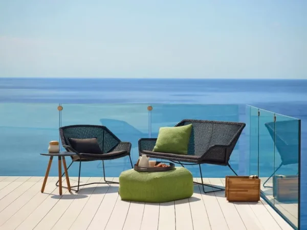 Cane-line Terrassenmöbel^Breeze Loungesessel, schwarz