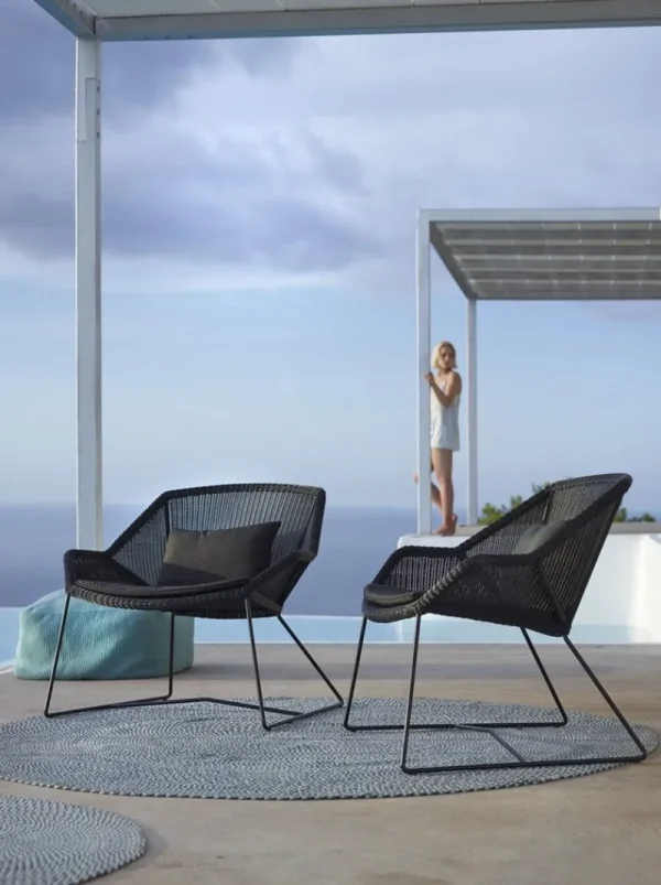 Cane-line Terrassenmöbel^Breeze Loungesessel, schwarz