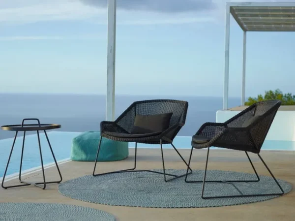 Cane-line Terrassenmöbel^Breeze Loungesessel, schwarz
