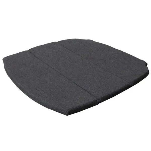 Cane-line Outdoor-textilien^Breeze Sitzkissen für stapelbaren Esszimmerstuhl, schwarz