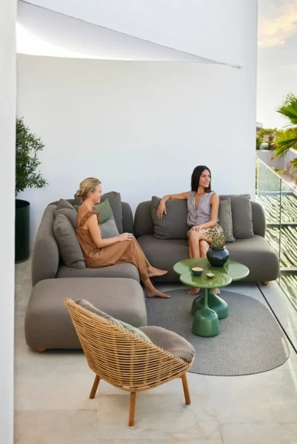 Cane-line Terrassenmöbel^Capture Sofa, 2-Sitzer, linkes Modul, Taupe