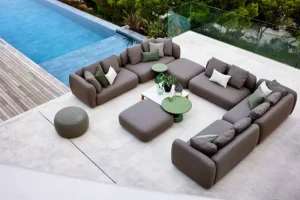 Cane-line Terrassenmöbel^Capture Sofa, 2-Sitzer, linkes Modul, Taupe