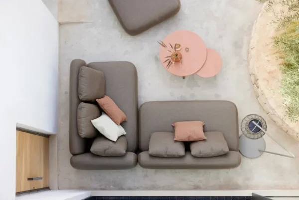 Cane-line Terrassenmöbel^Capture Sofa, 2-Sitzer, linkes Modul, Taupe