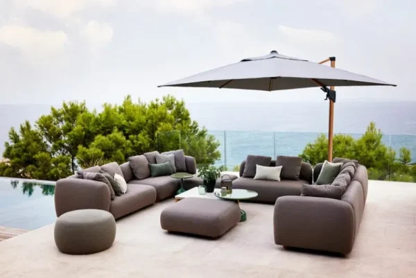 Cane-line Terrassenmöbel^Capture Sofa, 2-Sitzer, linkes Modul, Taupe