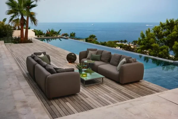 Cane-line Terrassenmöbel^Capture Sofa, 2-Sitzer, linkes Modul, Taupe