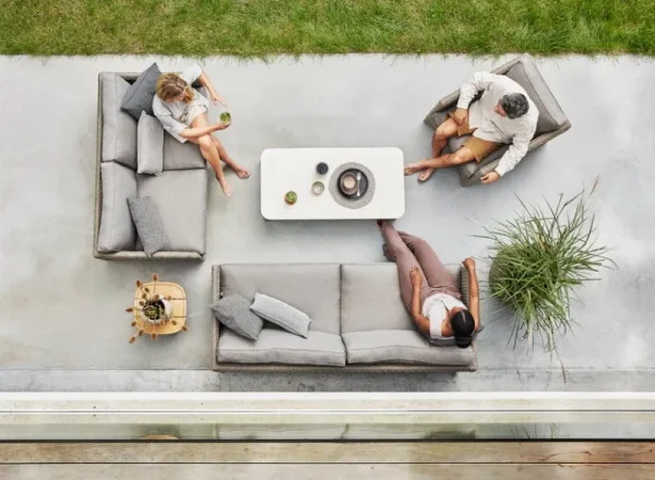 Cane-line Terrassenmöbel^Diamond Sofa, 3-Sitzer, Taupe
