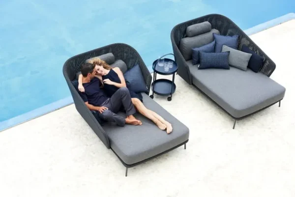 Cane-line Outdoor-textilien | Kissen^Divine Kissen, 32 x 52 x 12 cm, mitternachtsblau