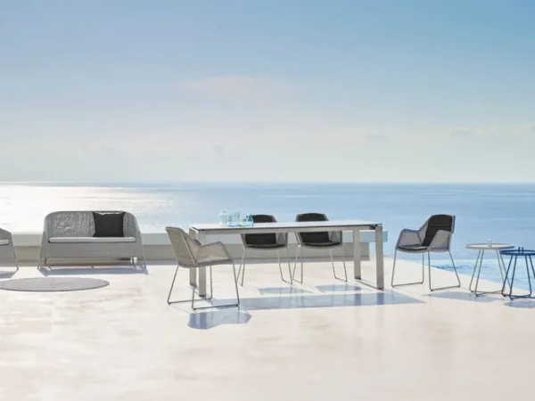 Cane-line Terrassenmöbel^Esszimmerstuhl Breeze, grauweiß