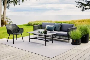 Cane-line Garten | Indoor-gardening^Grow Pflanzengefäß, M, Lavagrau
