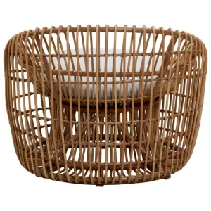 Cane-line Terrassenmöbel^Nest Sessel, rund, Natur – Hellgrau