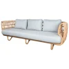Cane-line Terrassenmöbel^Nest 3-Sitzer-Sofa, Natur – Hellgrau
