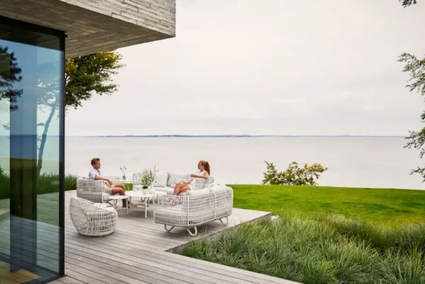Cane-line Terrassenmöbel^Nest 2-Sitzer-Sofa, Weiß