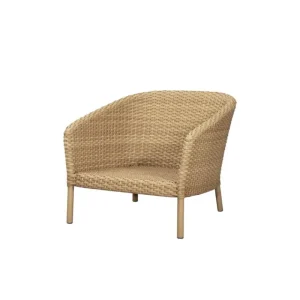 Cane-line Terrassenmöbel^Ocean Loungesessel, groß, Natur - Weißgrau