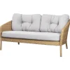 Cane-line Terrassenmöbel^Ocean 2-Sitzer-Sofa, groß, Natur - Weißgrau