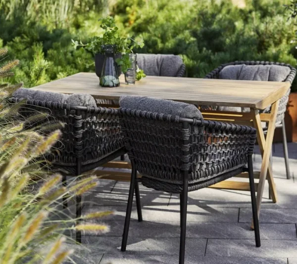 Cane-line Outdoor-textilien^Ocean Stuhlkissen-Set, Dunkelgrau