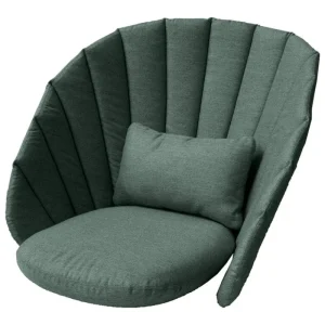 Cane-line Outdoor-textilien^Sitzkissenset für Peacock Loungesessel, Dunkelgrün