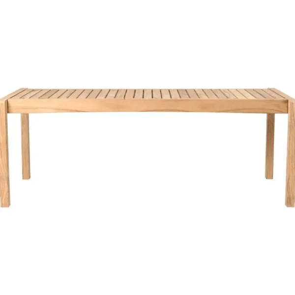 Carl Hansen & Su00f8n Terrassenmöbel^Carl Hansen & Søn AH912 Outdoor-Tisch/Bank, 48,5 x 123,5 cm, Teak