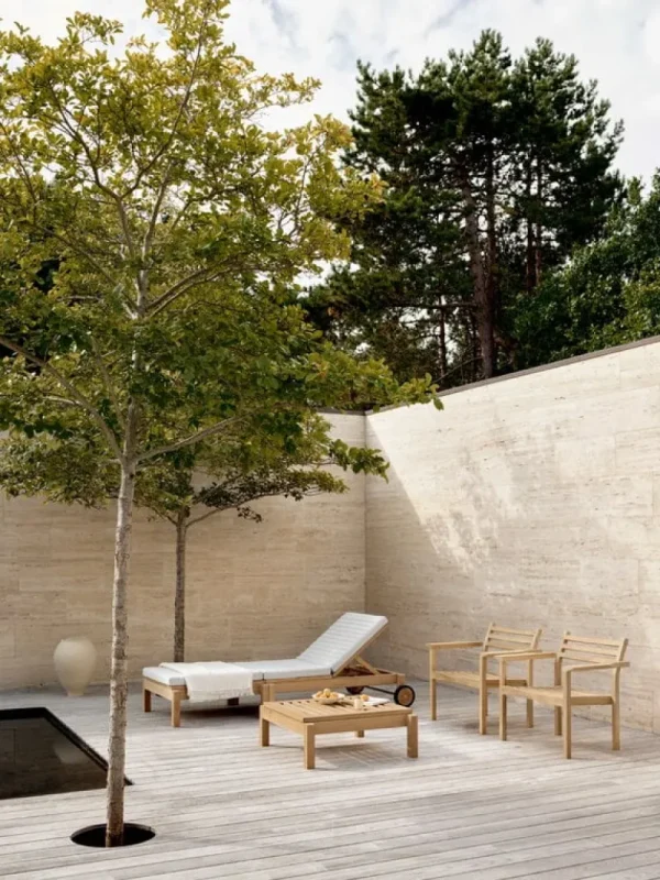 Carl Hansen & Su00f8n Terrassenmöbel^Carl Hansen & Søn AH603 Outdoor Fußstütze für Liege, Teak