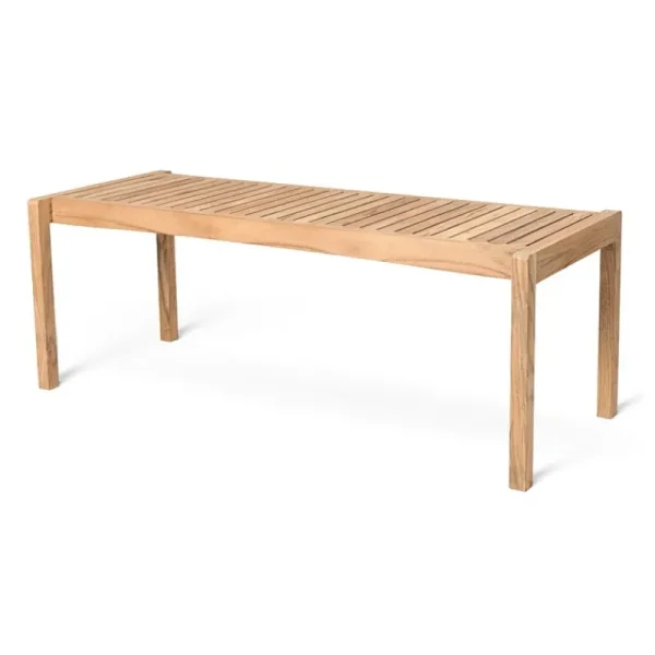 Carl Hansen & Su00f8n Terrassenmöbel^Carl Hansen & Søn AH912 Outdoor-Tisch/Bank, 48,5 x 123,5 cm, Teak
