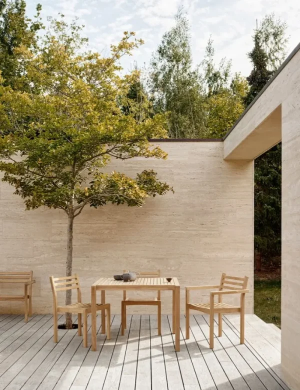 Carl Hansen & Su00f8n Terrassenmöbel^Carl Hansen & Søn AH902 Outdoor Esstisch, 100 x 98,5 cm, Teak