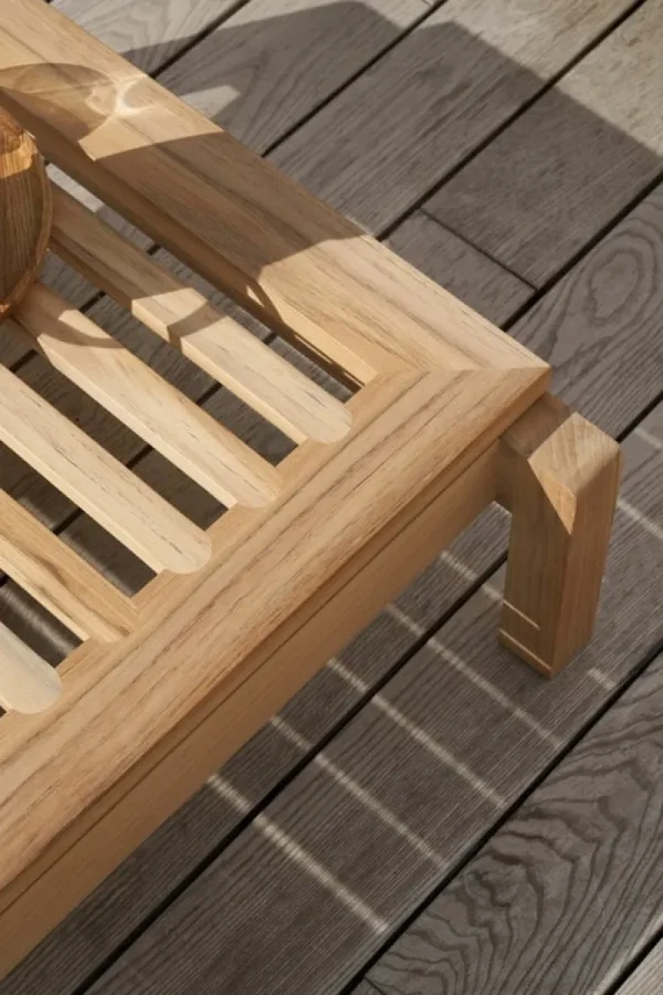 Carl Hansen & Su00f8n Terrassenmöbel^Carl Hansen & Søn AH603 Outdoor Fußstütze für Liege, Teak