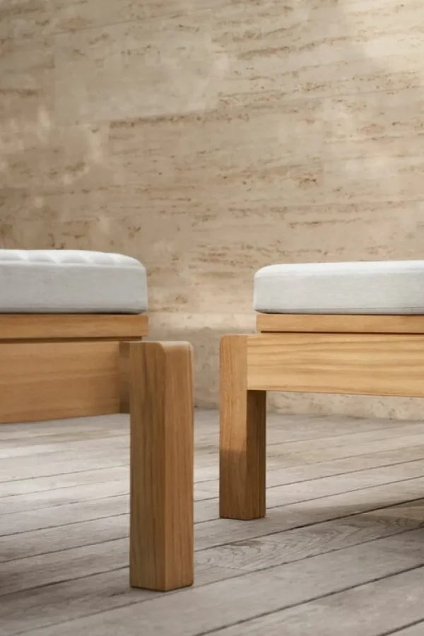 Carl Hansen & Su00f8n Terrassenmöbel^Carl Hansen & Søn AH603 Outdoor Fußstütze für Liege, Teak