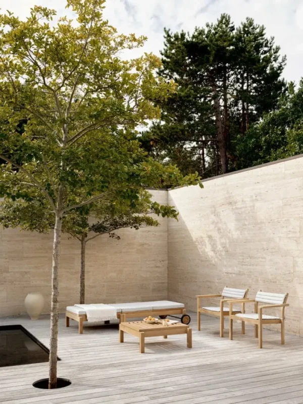 Carl Hansen & Su00f8n Terrassenmöbel^Carl Hansen & Søn AH603 Outdoor Fußstütze für Liege, Teak