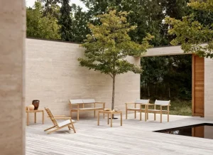 Carl Hansen & Su00f8n Outdoor-textilien^Carl Hansen & Søn AH601S Sitzkissen, Agora Life Oat