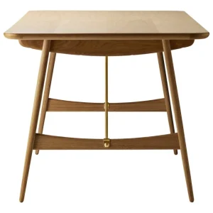 Carl Hansen & Su00f8n Tische-Carl Hansen & Søn BM1160 Hunting Esstisch, Eiche geölt - Messing