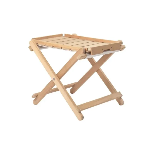 Carl Hansen & Su00f8n Terrassenmöbel^Carl Hansen & Søn BM5768 Liegestuhl-Fußhocker, Teakholz – Cremeweiß