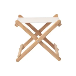 Carl Hansen & Su00f8n Terrassenmöbel^Carl Hansen & Søn BM5768 Liegestuhl-Fußhocker, Teakholz – Cremeweiß
