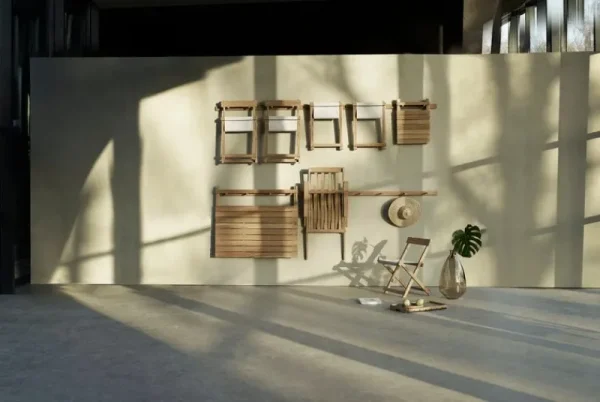 Carl Hansen & Su00f8n Terrassenmöbel^Carl Hansen & Søn BM5768 Liegestuhl-Fußhocker, Teakholz – Cremeweiß
