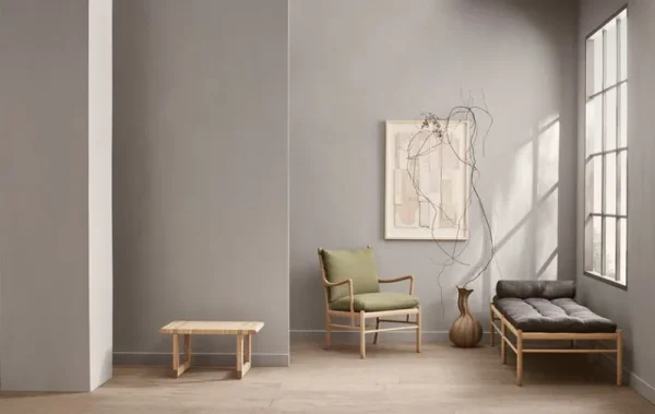 Fredericia Tische | Sitzgelegenheiten-Carl Hansen & Søn BM0488S Table Bench Beistelltisch, Kurz, Eiche Geölt - Rattan