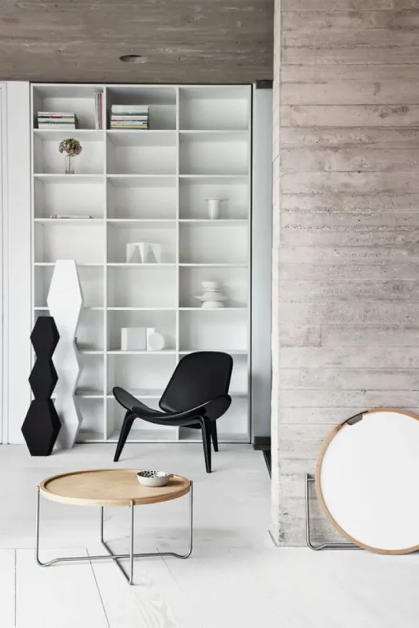 Carl Hansen & Su00f8n Sitzgelegenheiten-Carl Hansen & Søn CH07 Shell Loungesessel, Walnuss geölt - schw. Leder Thor 301