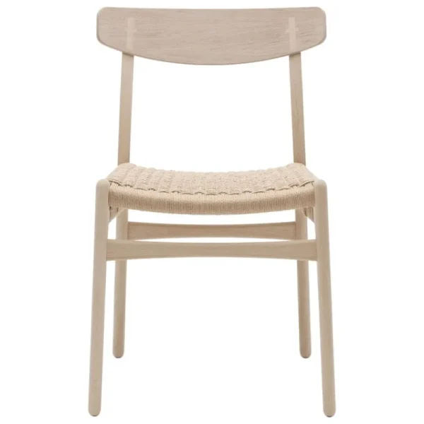 Warm Nordic Sitzgelegenheiten-Carl Hansen & Søn CH23 Stuhl, Eiche geseift - Naturkordel