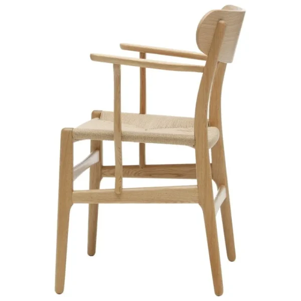 Sibast Sitzgelegenheiten-Carl Hansen & Søn CH26 Stuhl, geölte Eiche - Naturkordel