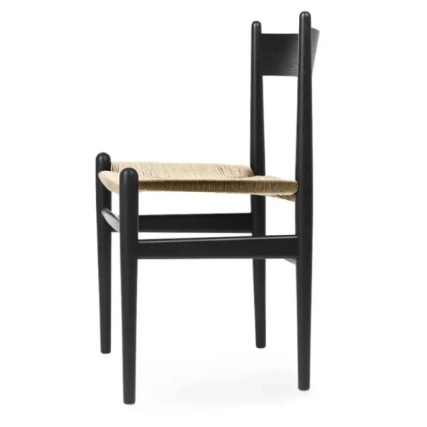 Hem Sitzgelegenheiten-Carl Hansen & Søn CH36 Stuhl, Schwarz - Naturkordel