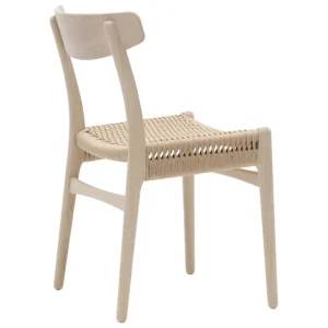 Warm Nordic Sitzgelegenheiten-Carl Hansen & Søn CH23 Stuhl, Eiche geseift - Naturkordel