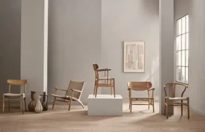 Sibast Sitzgelegenheiten-Carl Hansen & Søn CH26 Stuhl, geölte Eiche - Naturkordel