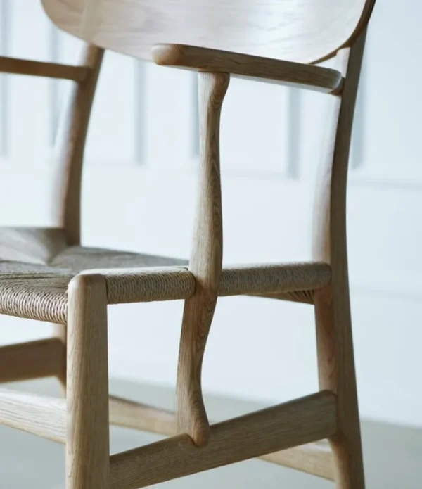 Sibast Sitzgelegenheiten-Carl Hansen & Søn CH26 Stuhl, geölte Eiche - Naturkordel