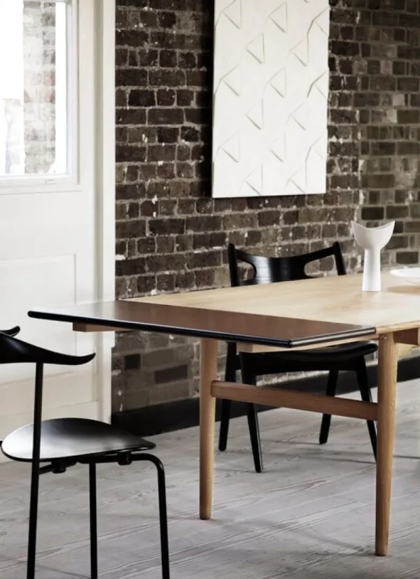 Carl Hansen & Su00f8n Tische-Carl Hansen & Søn CH327 Verlängerungsplatte, MDF schwarz